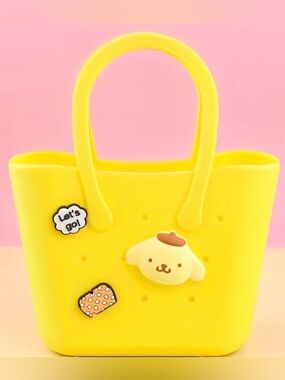 Pom Pom Purin Yellow Kids Tote Bag NWT